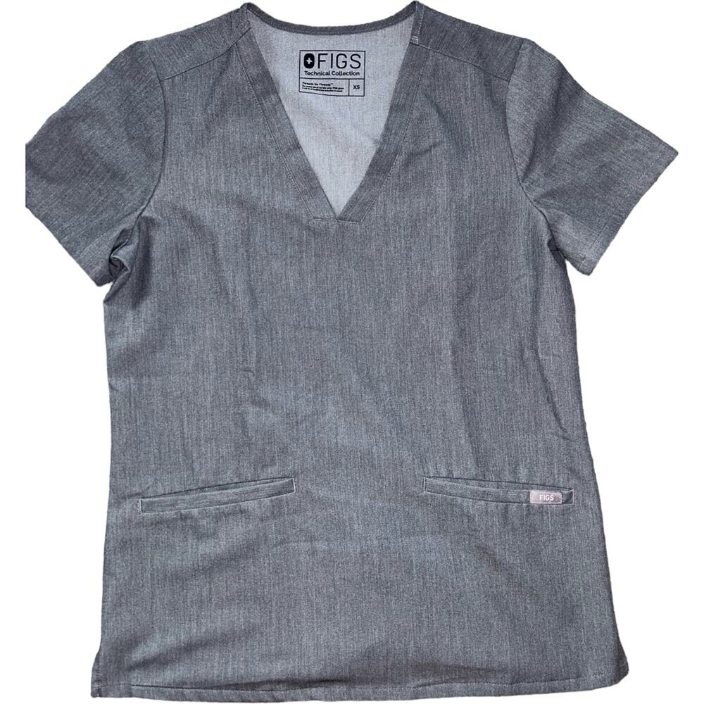 NEW Figs GRAPHITE Casma Scrub Top Women’s Small